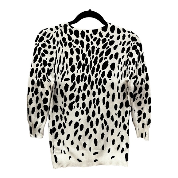 Cyrus- Button down, Animal Print Cardigan. Button front. Lightweight Sweater - Picture 2 of 5